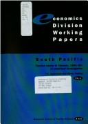 Tourism Sector In Vanuatu, 1981-90: An Empirical Investigation