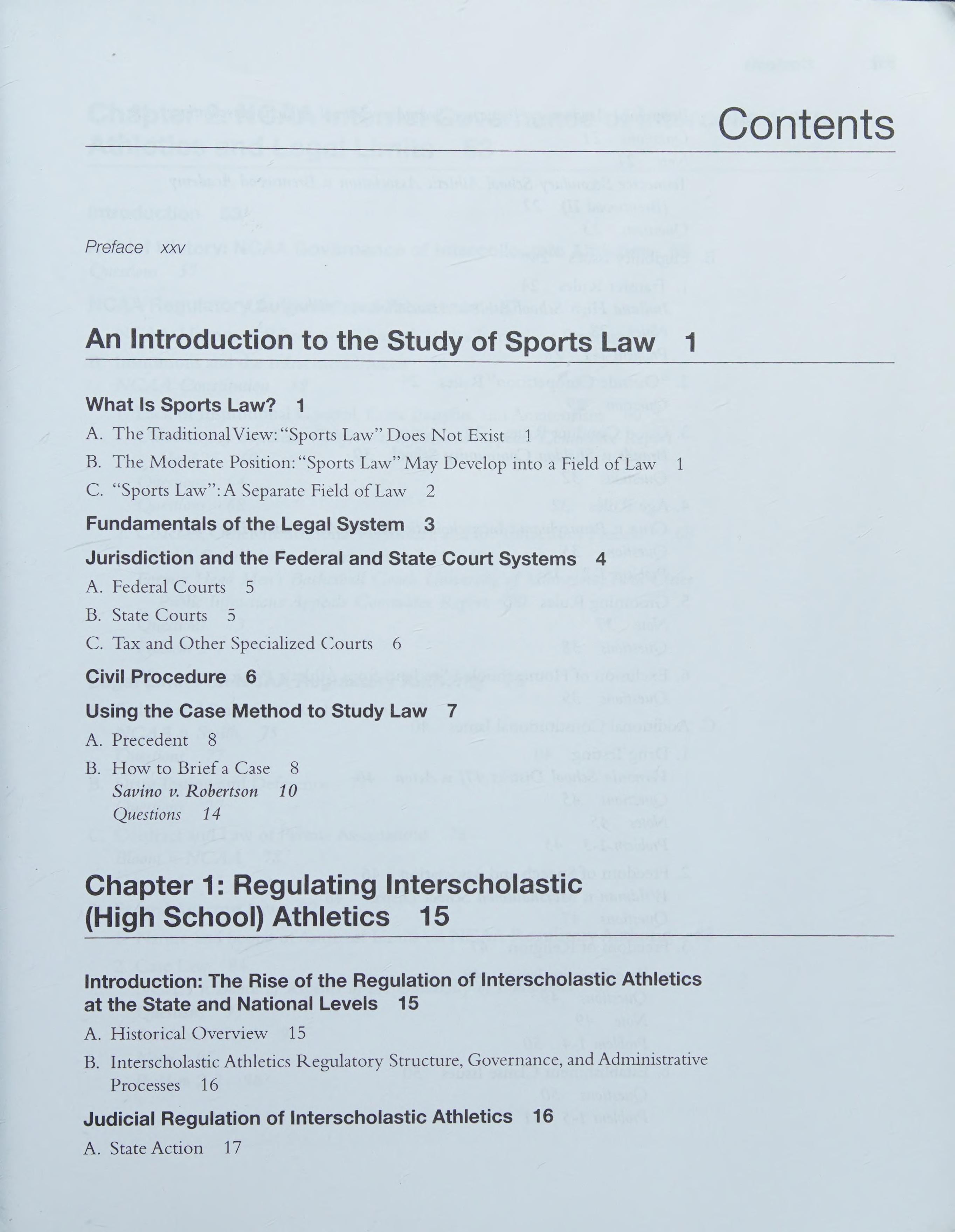 Sports Law: Governance And Regulation