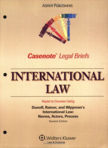 Casenote Legal Briefs International Law