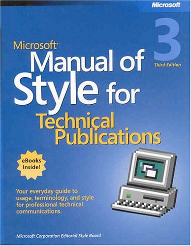 Microsoft® Manual of Style for Technical Publications