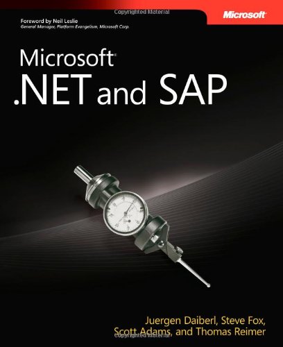 Microsoft® .NET and SAP