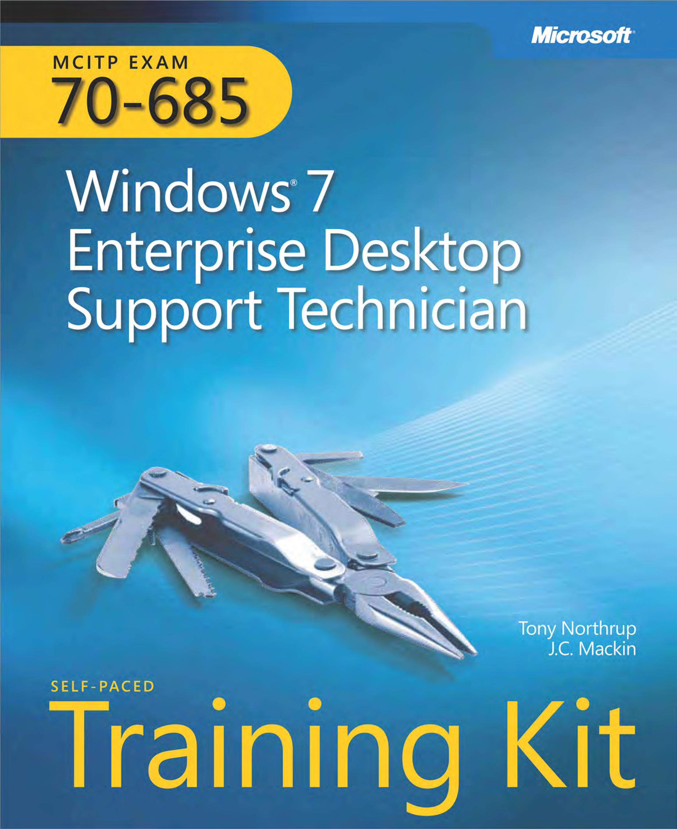MCITP self paced training kit exam 70 685