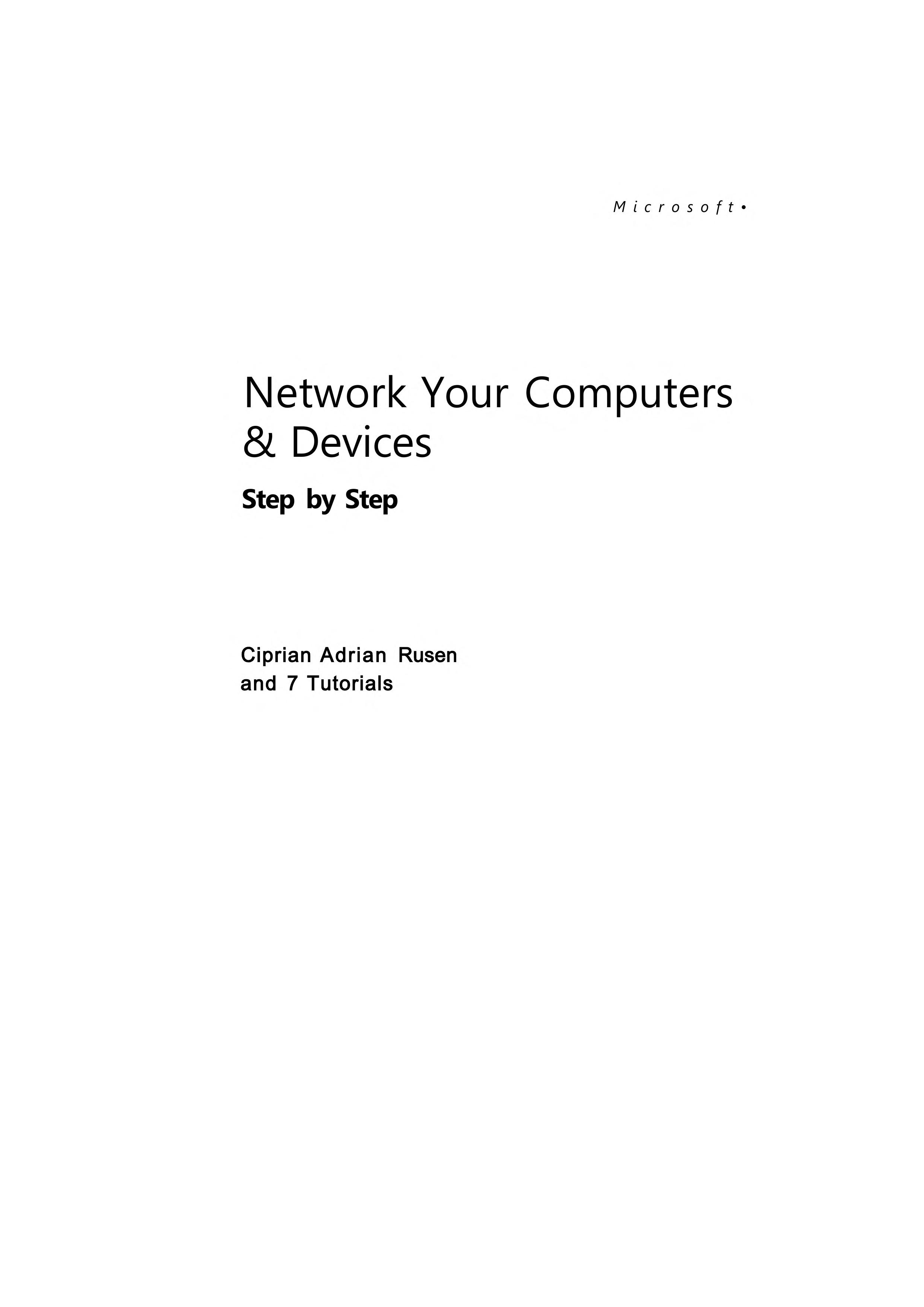 Network Your Computers & Devices Step by Step