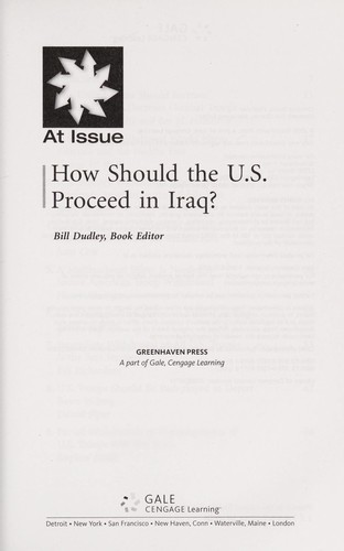 How Should the U.S. Proceed in Iraq?