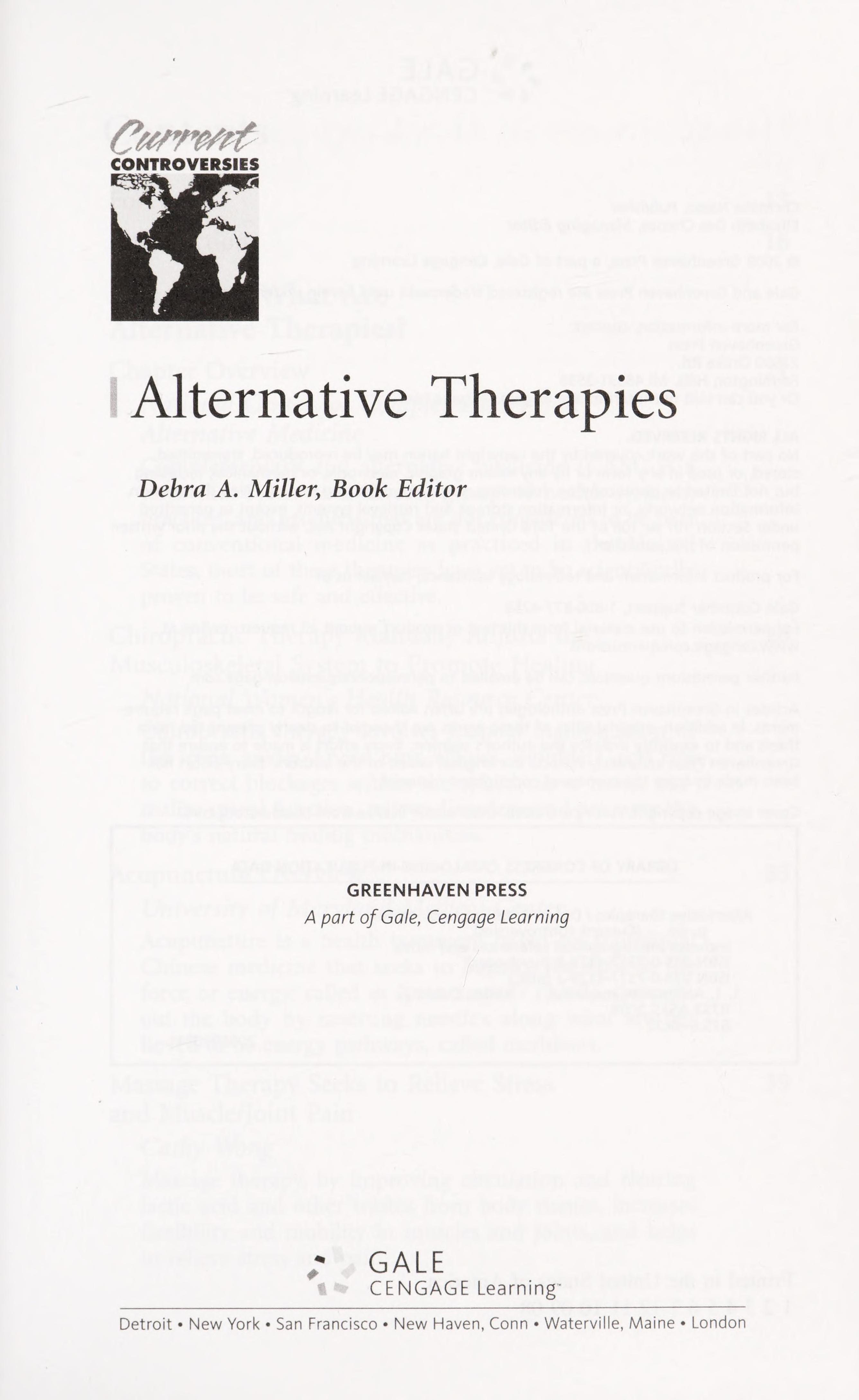 Alternative Therapies