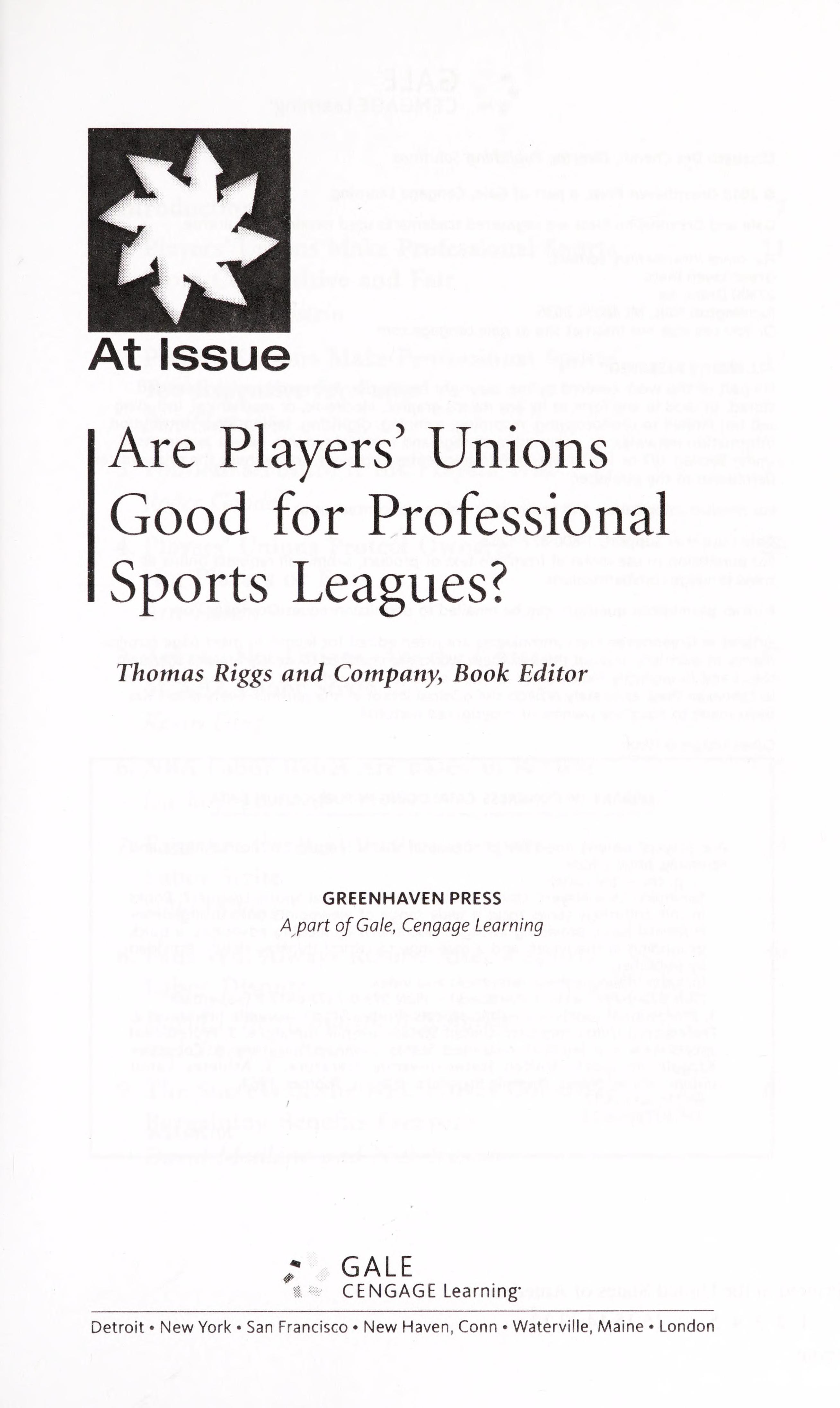 Are Players' Unions Good for Professional Sports Leagues?