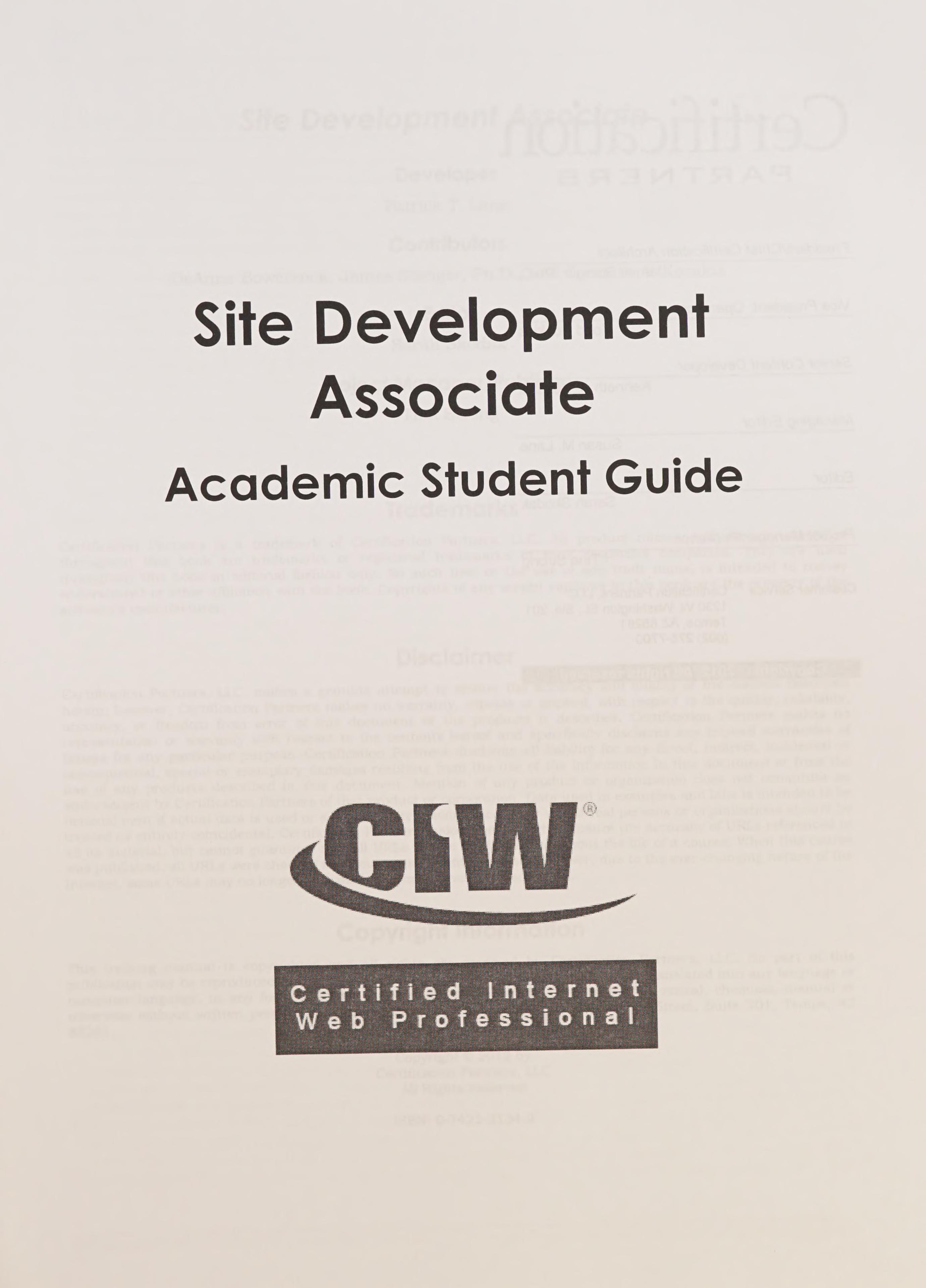 SITE DEVELOPMENT ASSOC.,V.2.0-