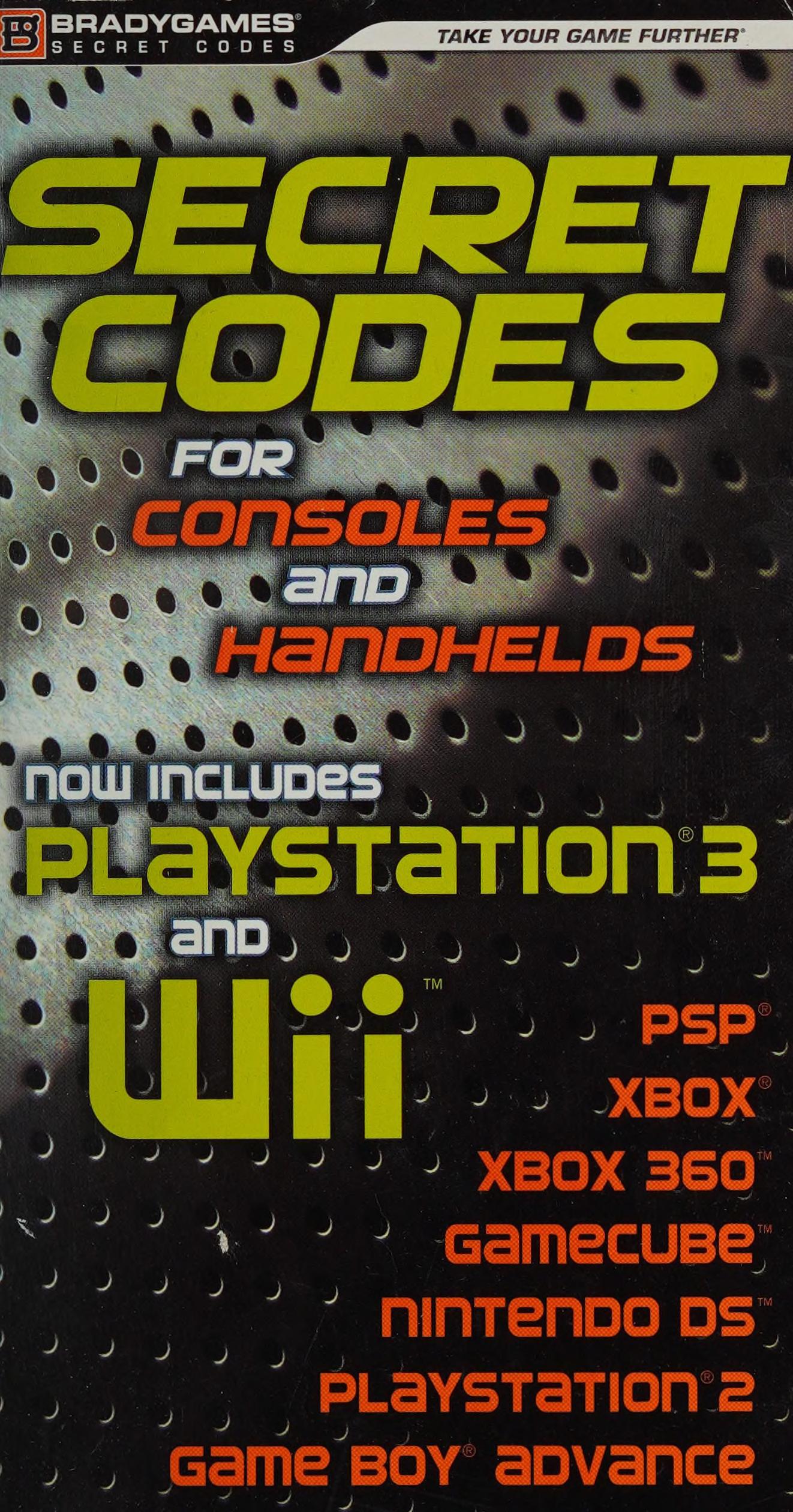 Secret Codes For Consoles And Handhelds