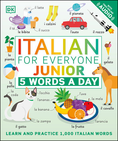Italian For Everyone Junior: 5 Words A Day