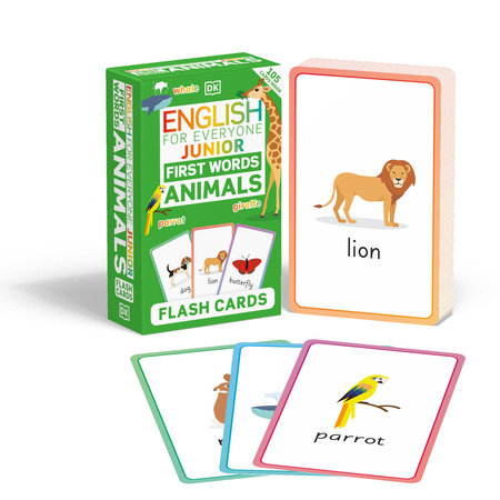 English For Everyone Junior First Words Animals Flash Cards