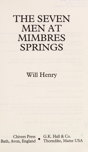 The Seven Men at Mimbres Springs
