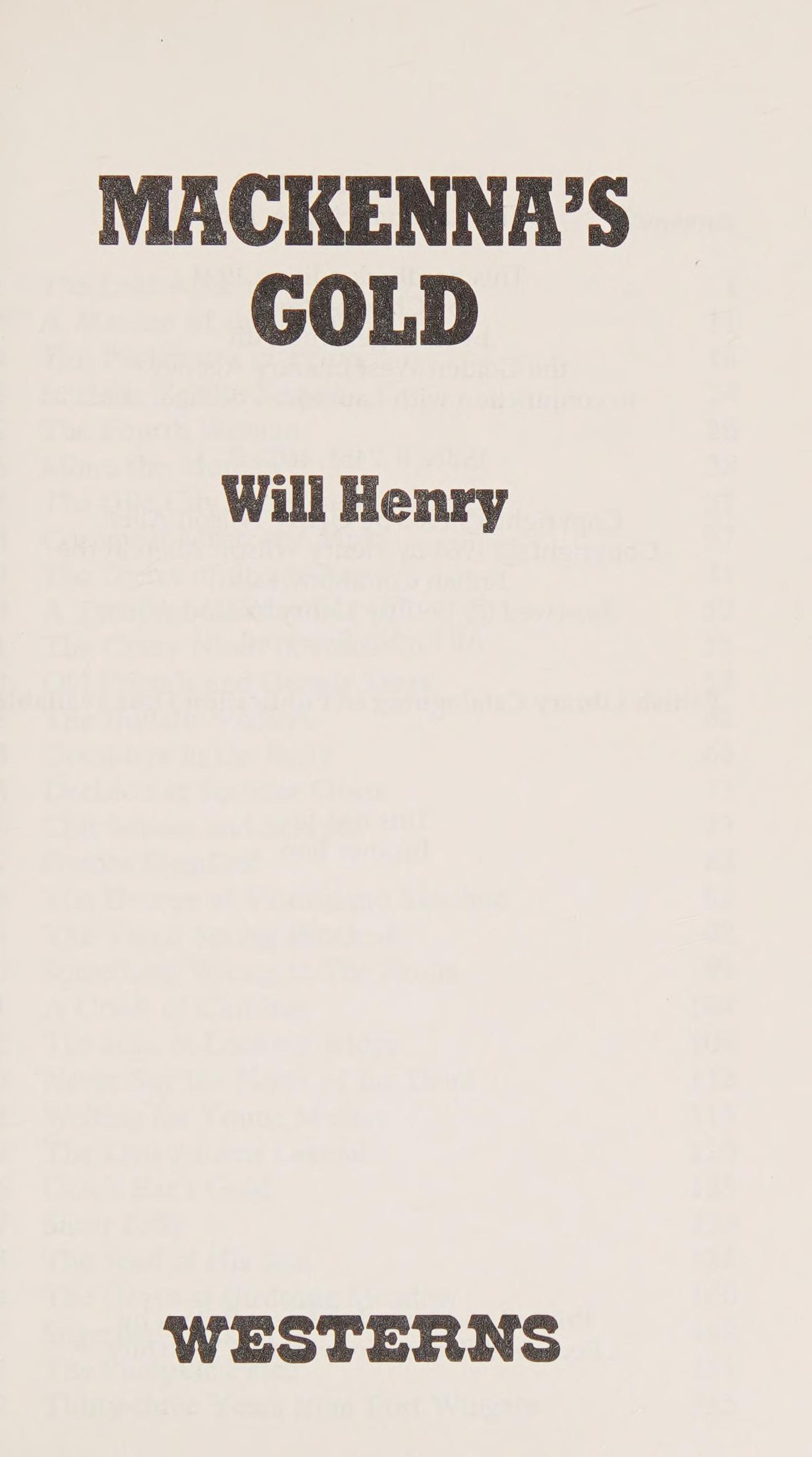 Mackennas Gold