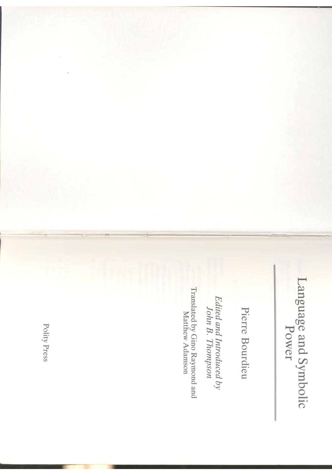 Language & Symbolic Power