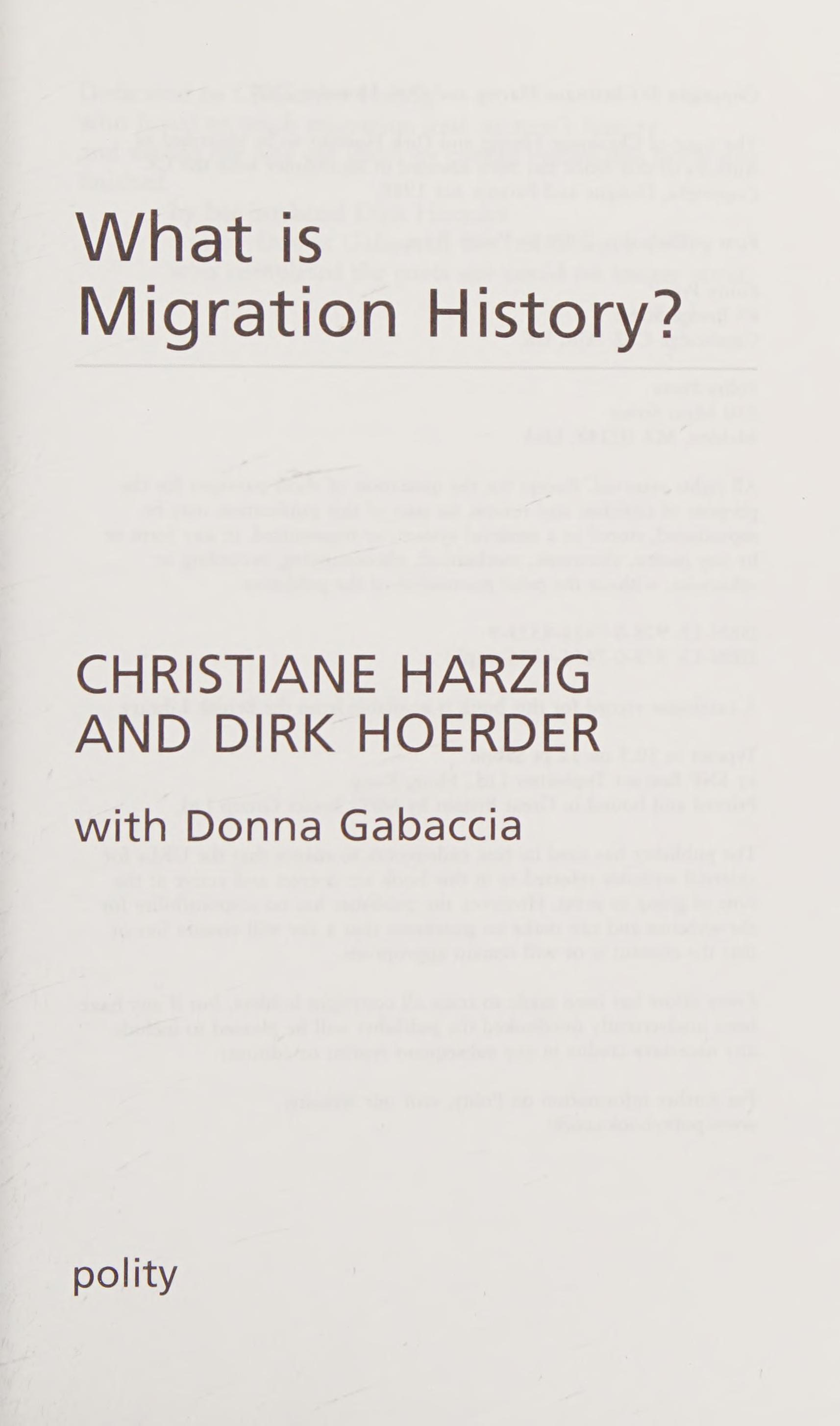 What Is Migration History?
