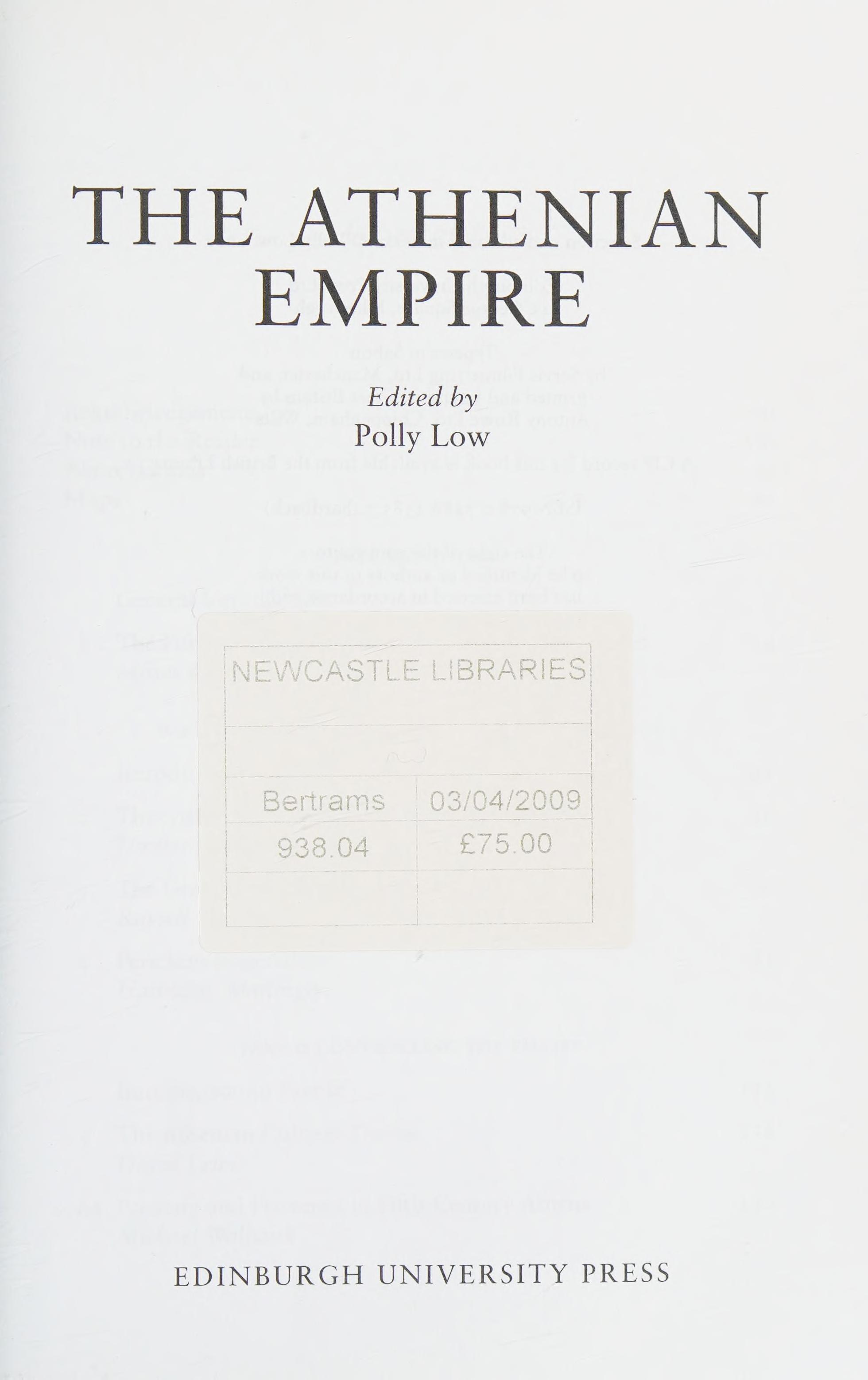 The Athenian Empire