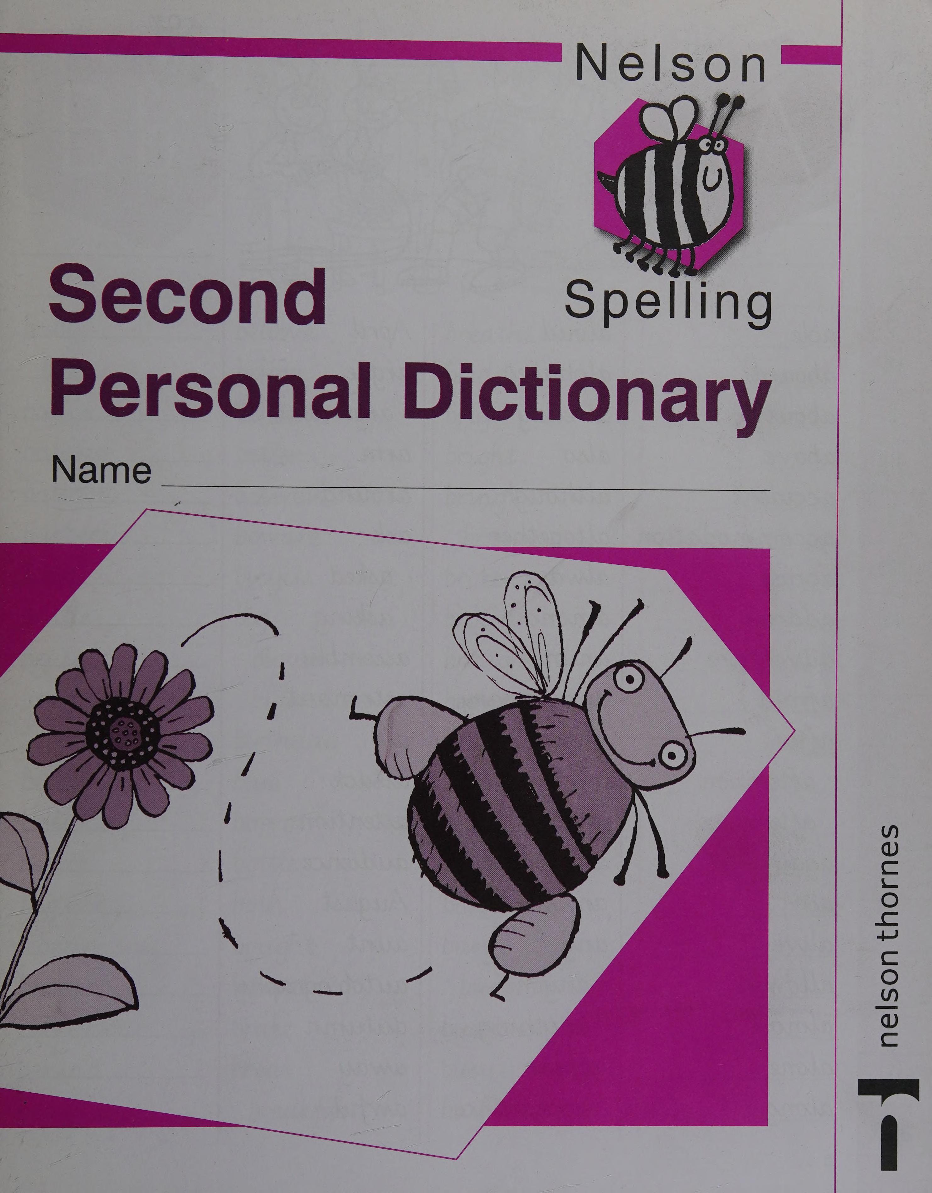Nelson Spelling New Edition - Second Personal Dictionary