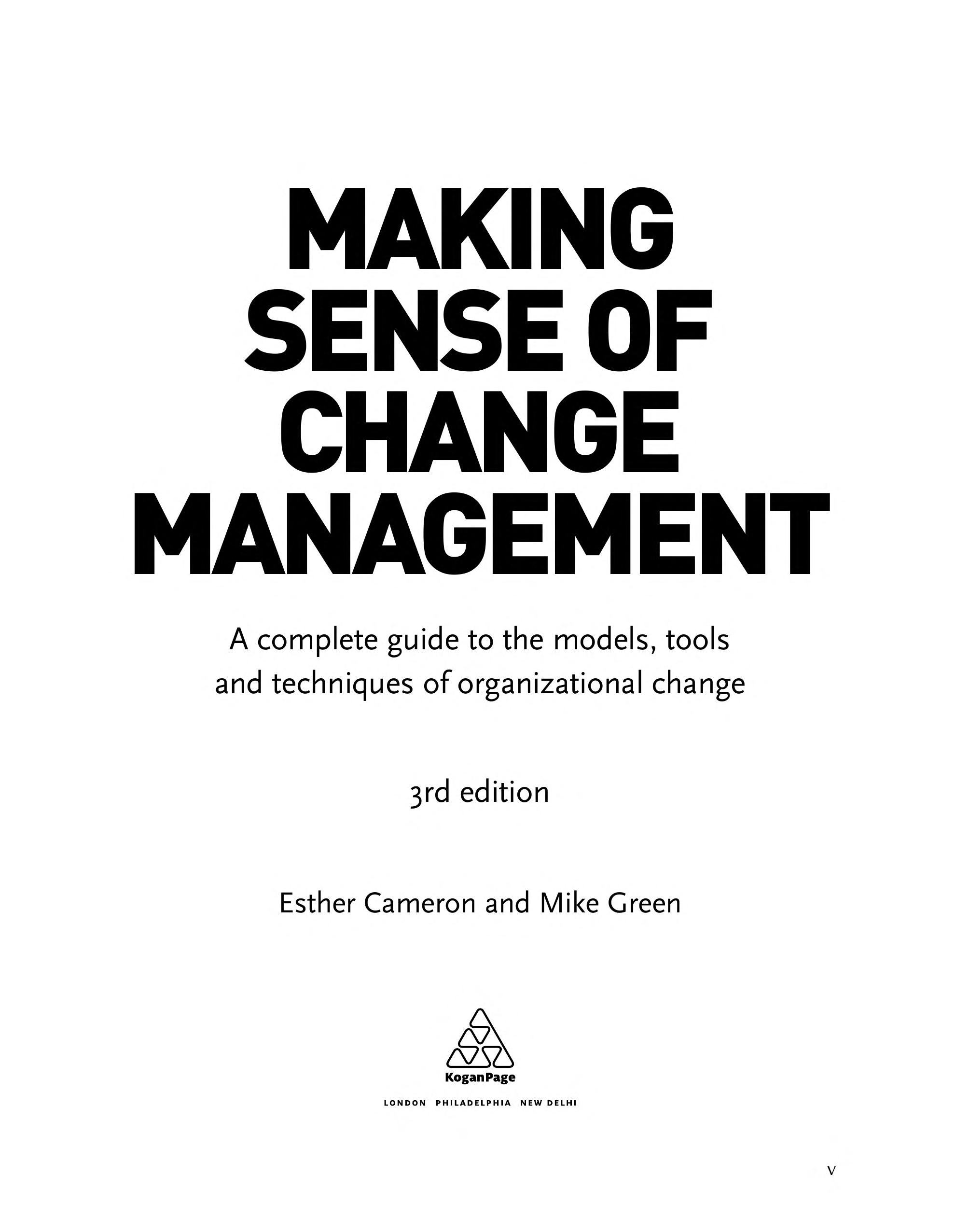 Making Sense of Change Management