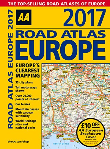 Aa Road Atlas Europe 2017