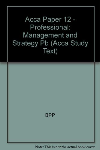Acca Paper 12 - Professional