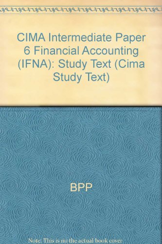 CIMA Intermediate Paper 6 Financial Accounting