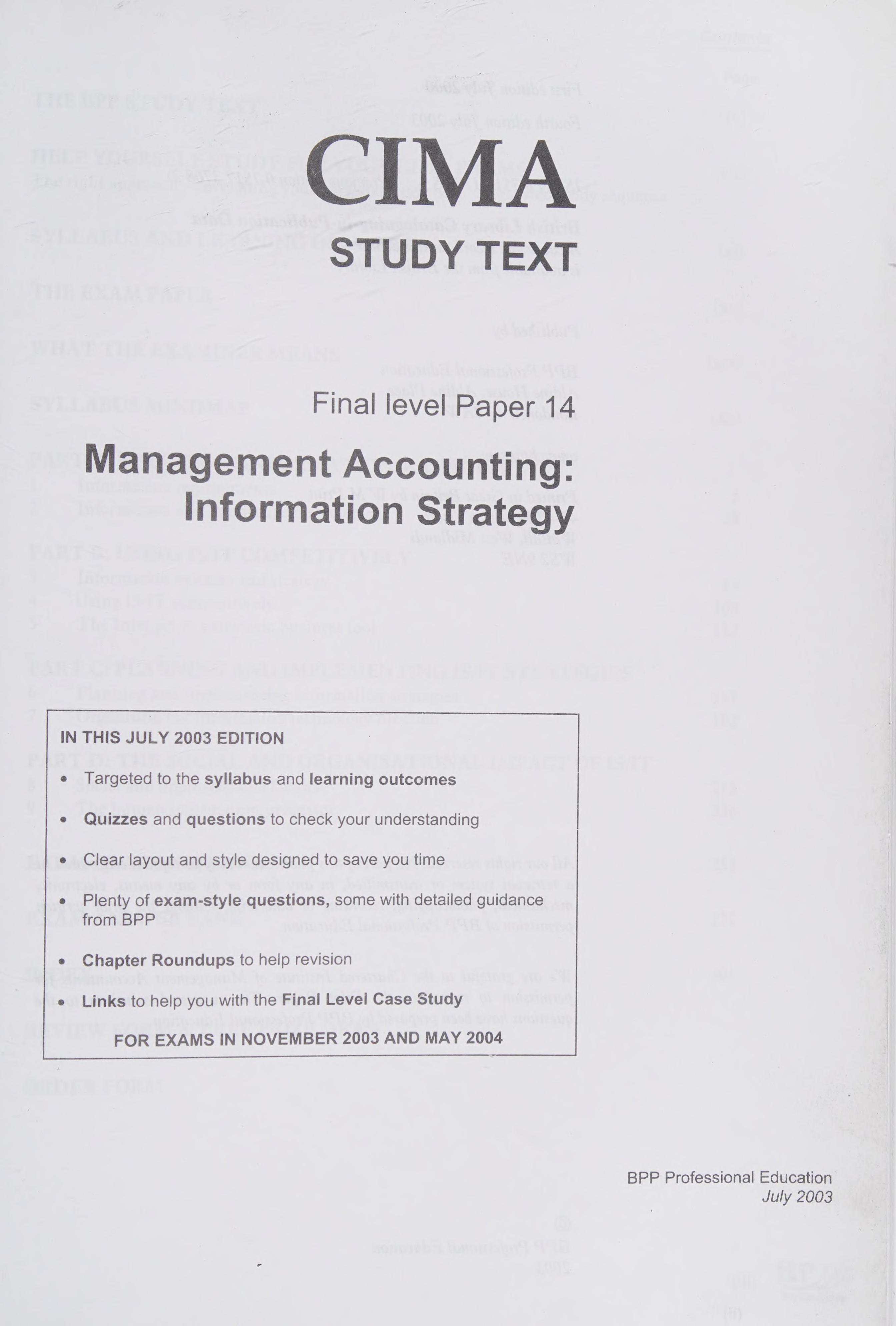Management Accounting