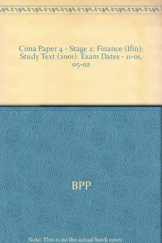 Cima Paper 4 - Stage 2