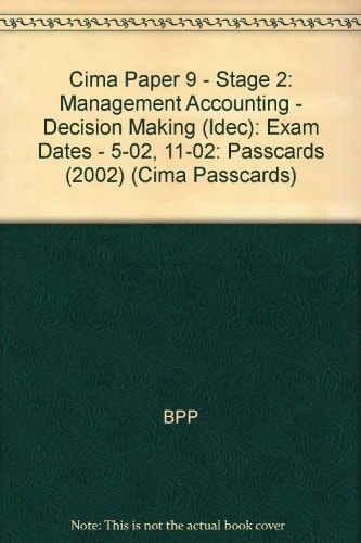 Cima Paper 9 - Stage 2