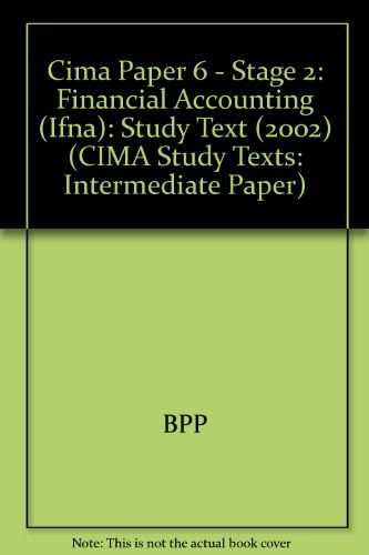CIMA Paper 6 - Stage 2