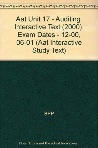 Aat Unit 17 - Auditing
