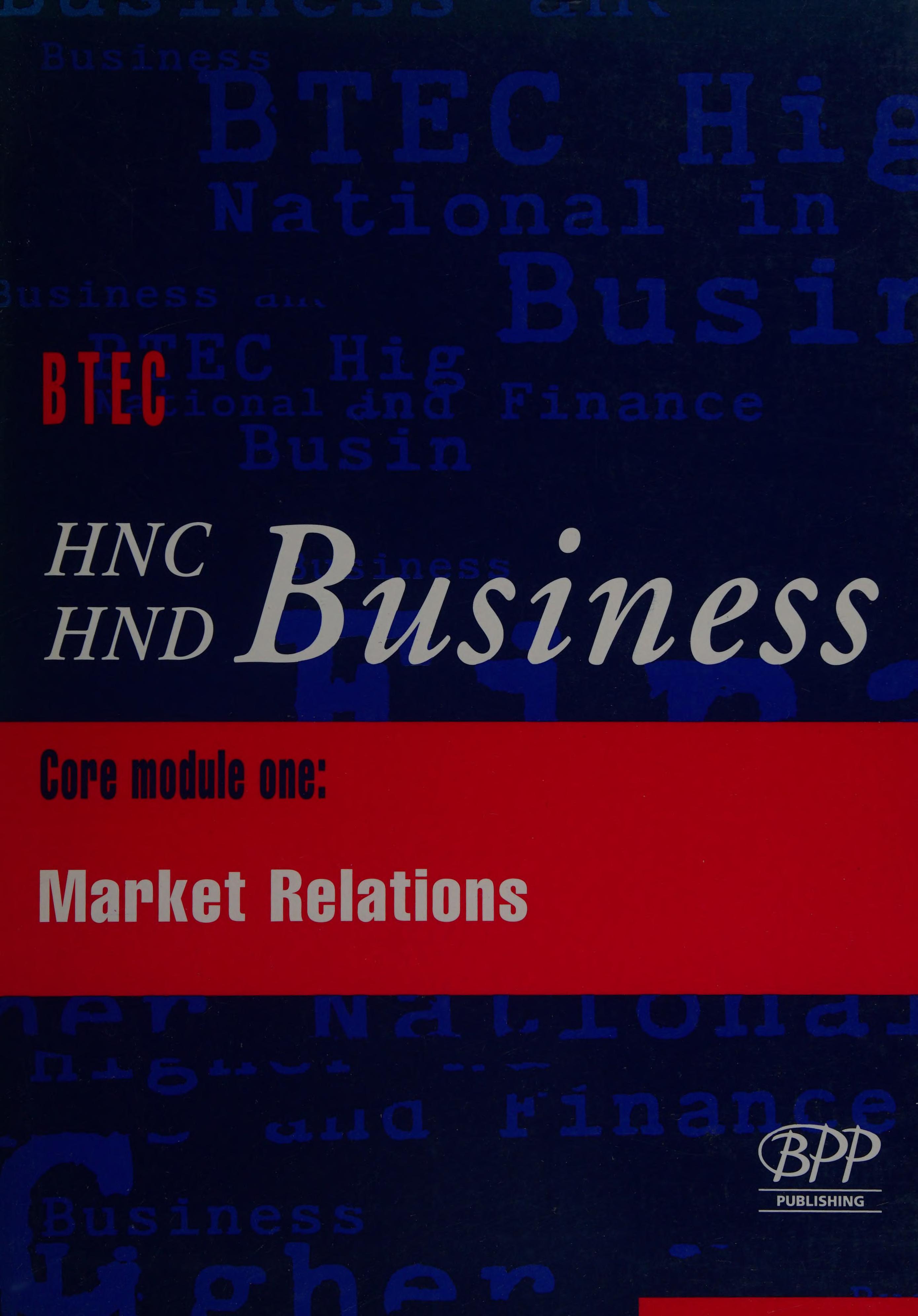 Hnc/Hnd Business