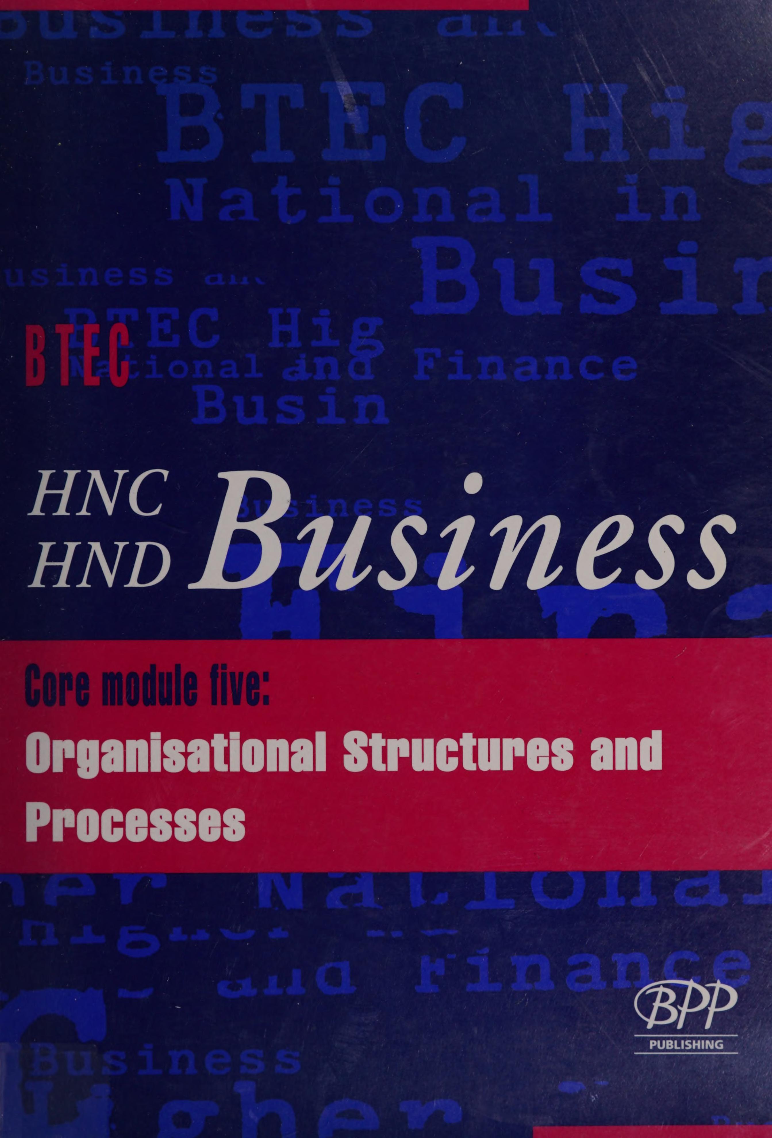 HNC HND Business HNC HND Business Series