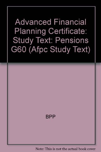 Afpc Advanced Financial Planning Certificate G60