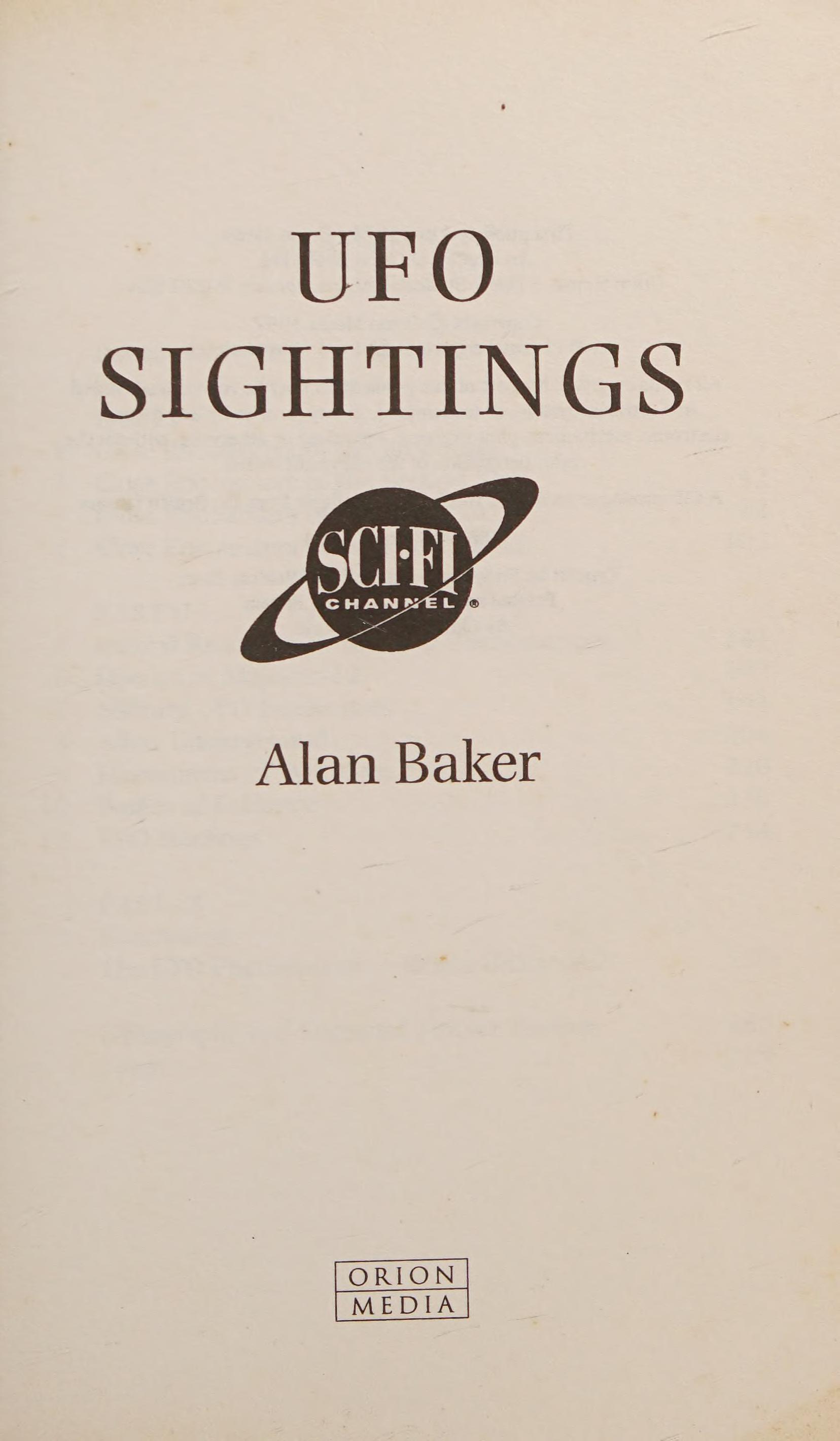 Ufo Sightings