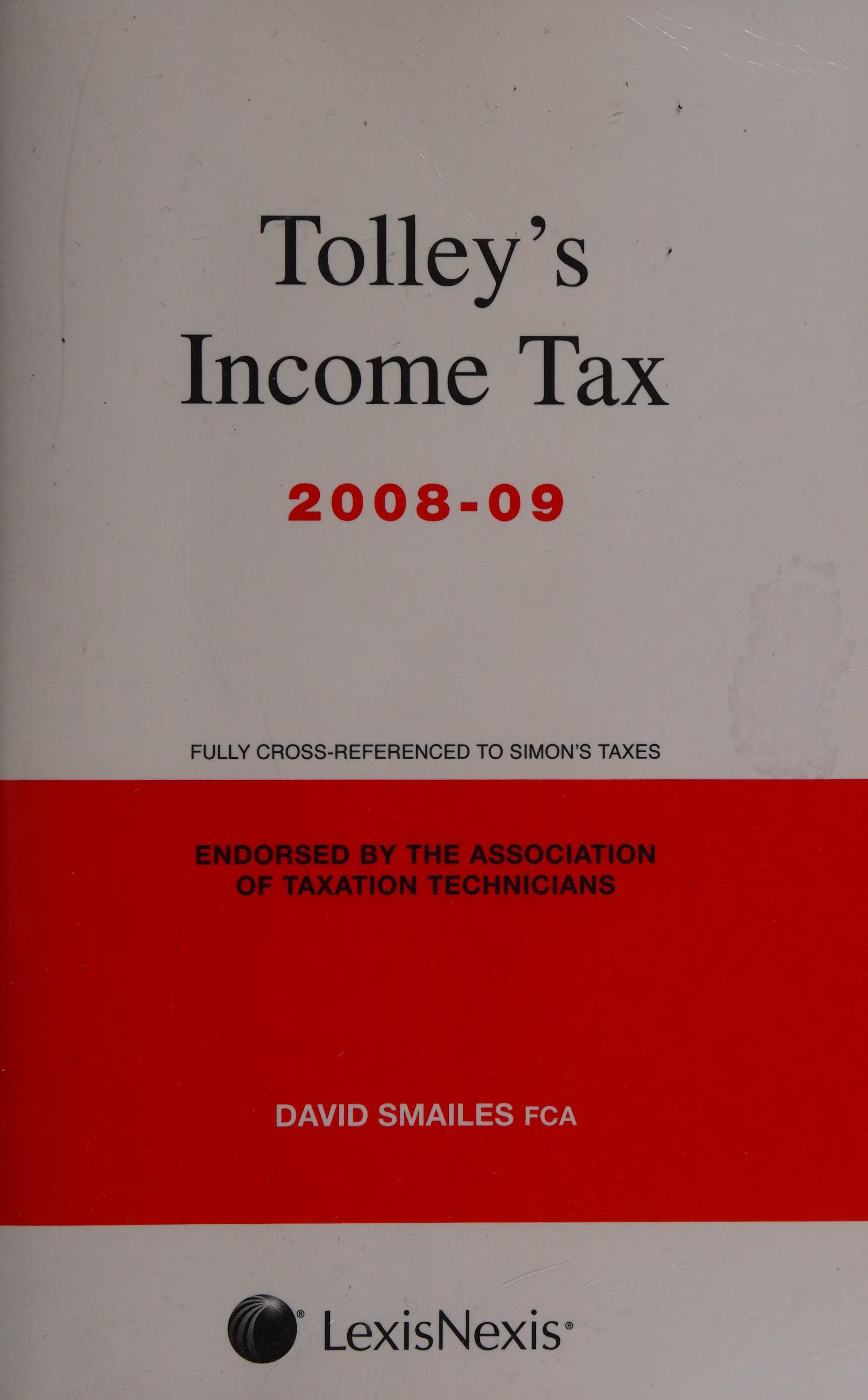 Tolleys Income Tax 08-09 Main Annual