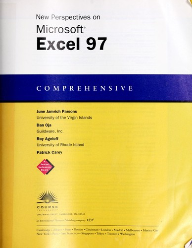 New Perspectives on Microsoft Excel 97