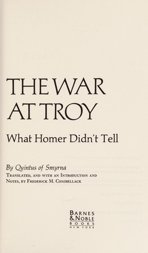 The War at Troy