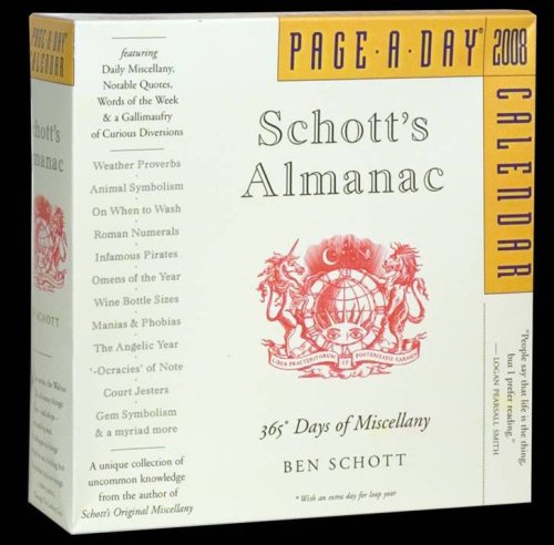 Schott's Almanac Page-a-Day Calendar 2008