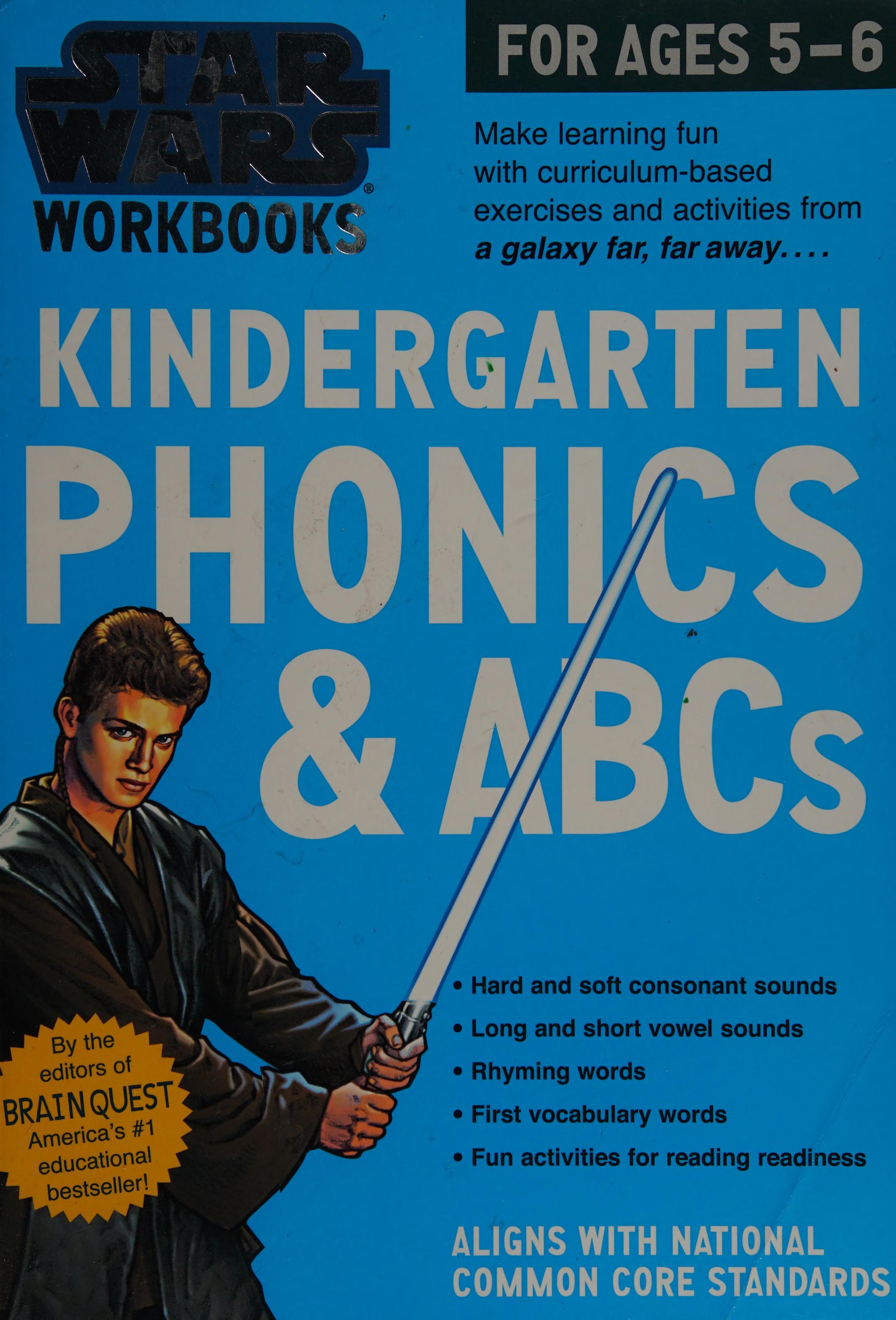 Star Wars Workbook: Kindergarten Phonics and ABCs