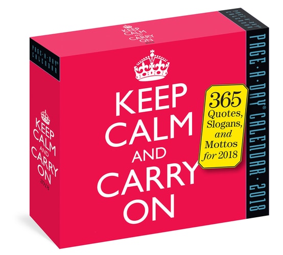 Keep Calm and Carry on Page-a-Day Calendar 2018