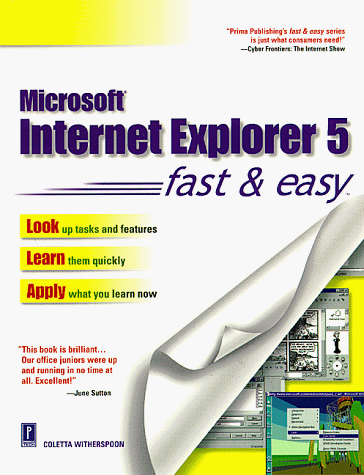 Internet Explorer 5 Fast and Easy