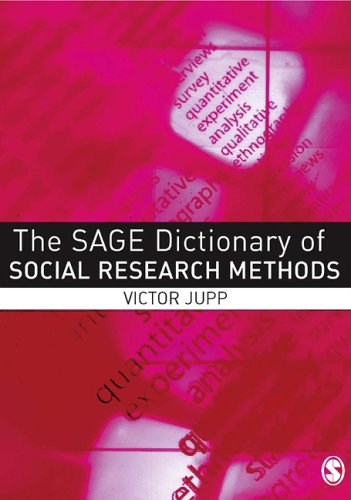 The SAGE Dictionary Of Social Research Methods