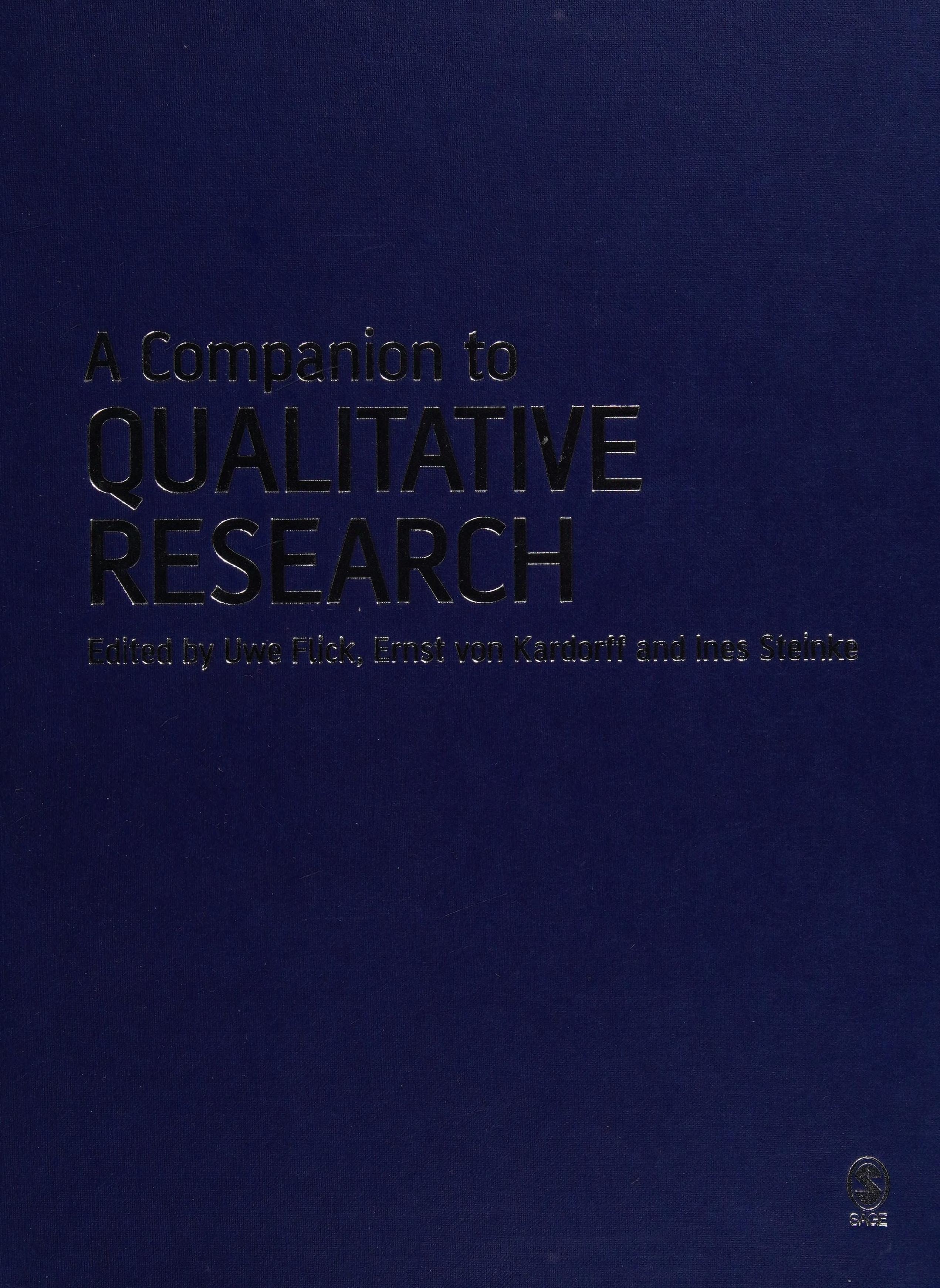 A Companion to Qualitative Research