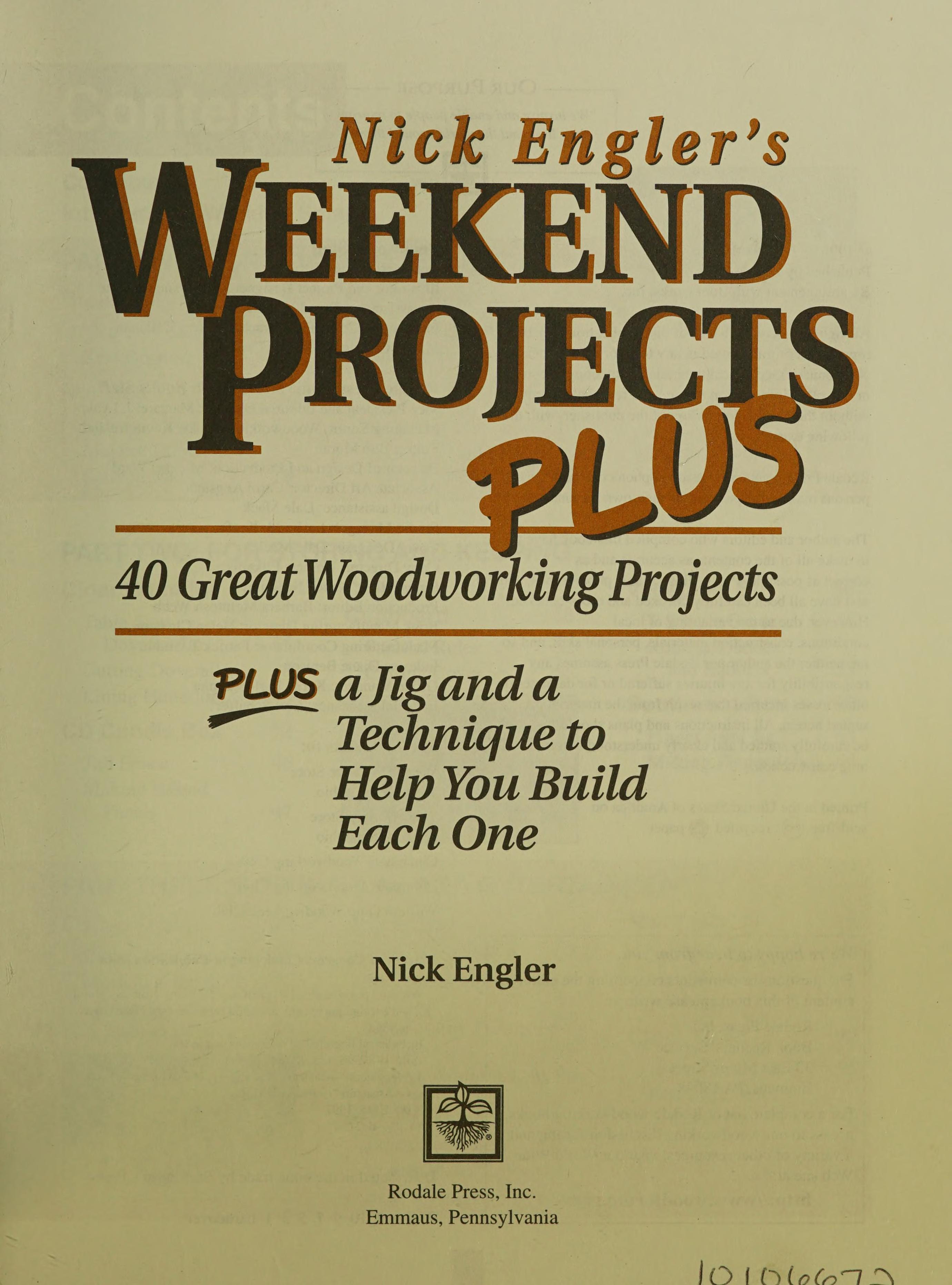 Nick Engler's Weekend Projects Plus
