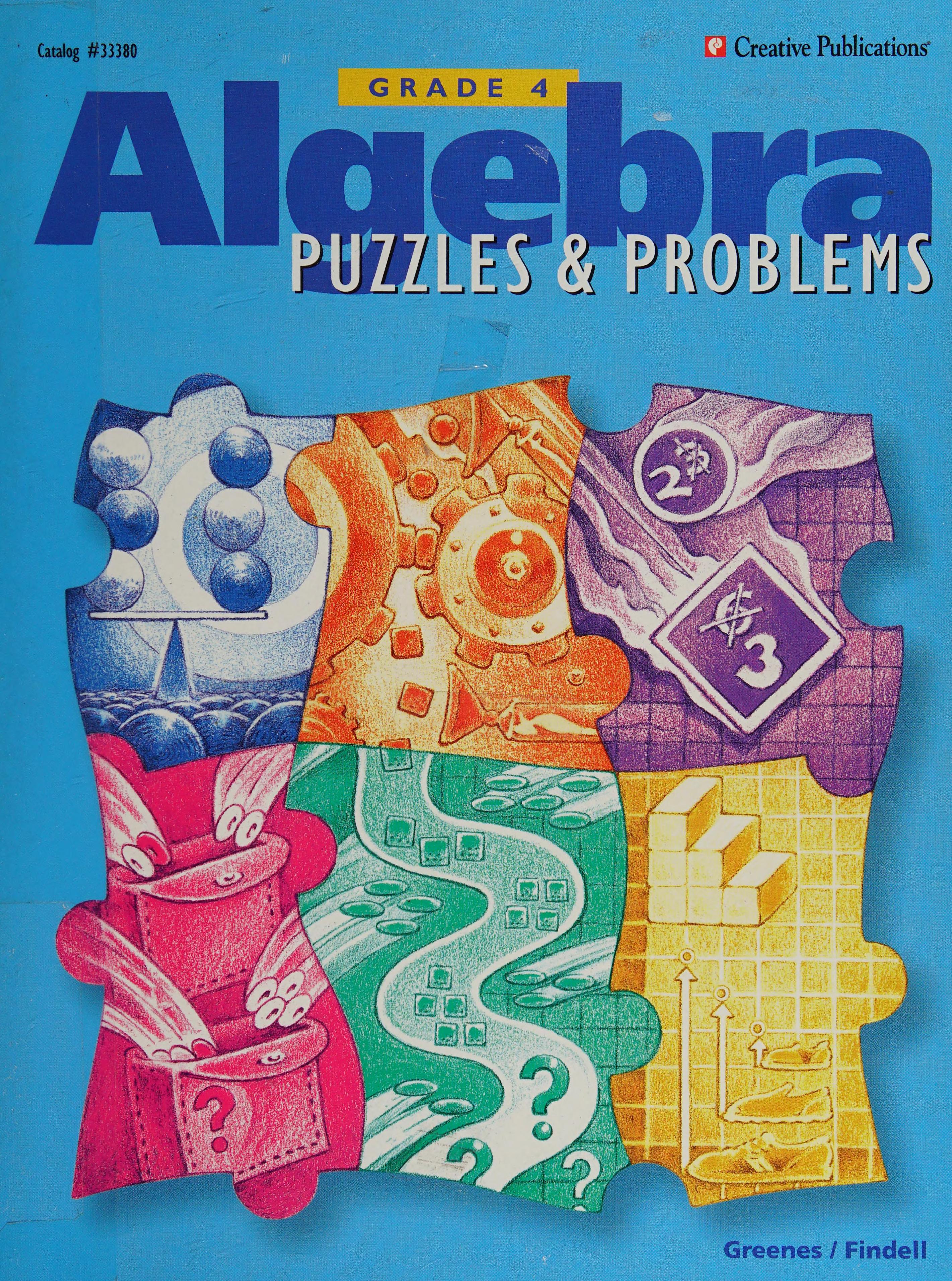 Algebra Puzzles&Problems Grade 6, 1998 Publication