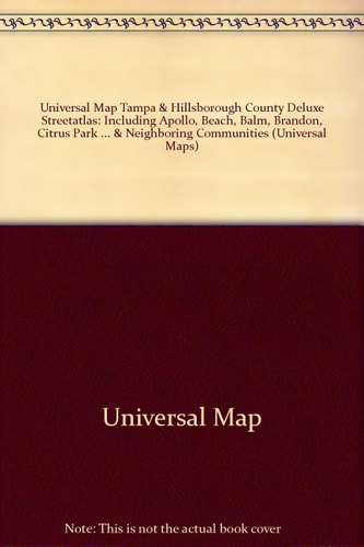 Universal Map Tampa & Hillsborough County Deluxe Streetatlas