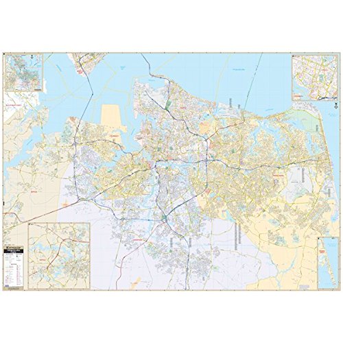 Tidewater, Va Wall Map