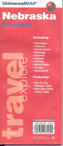Nebraska Roadmap: Including Columbus, Fremont, Grand Island ... Scottsbluff