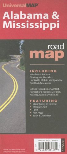 Alabama & Mississippi, Street Map