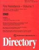 Fire Resistance Directory 2003