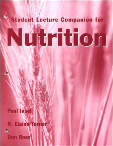 Student Lecture Companion For Nutrition